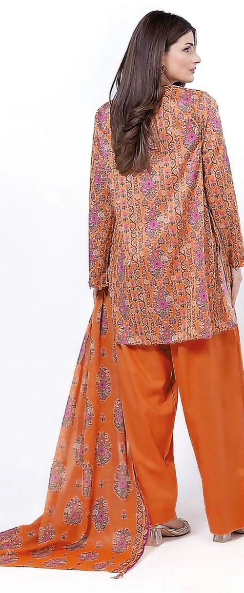 Khaadi Unstitched 3 Piece - Printed Khaddar Suit