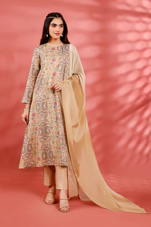 Nishat Unstitched 3 Piece | Printed Suit