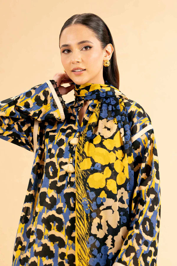 Nishat Unstitched 3 Piece | Printed Loose Fabric