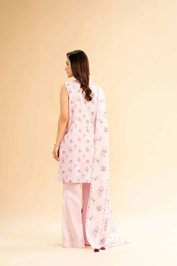 Nishat Unstitched 3 Piece | Printed Loose Fabric
