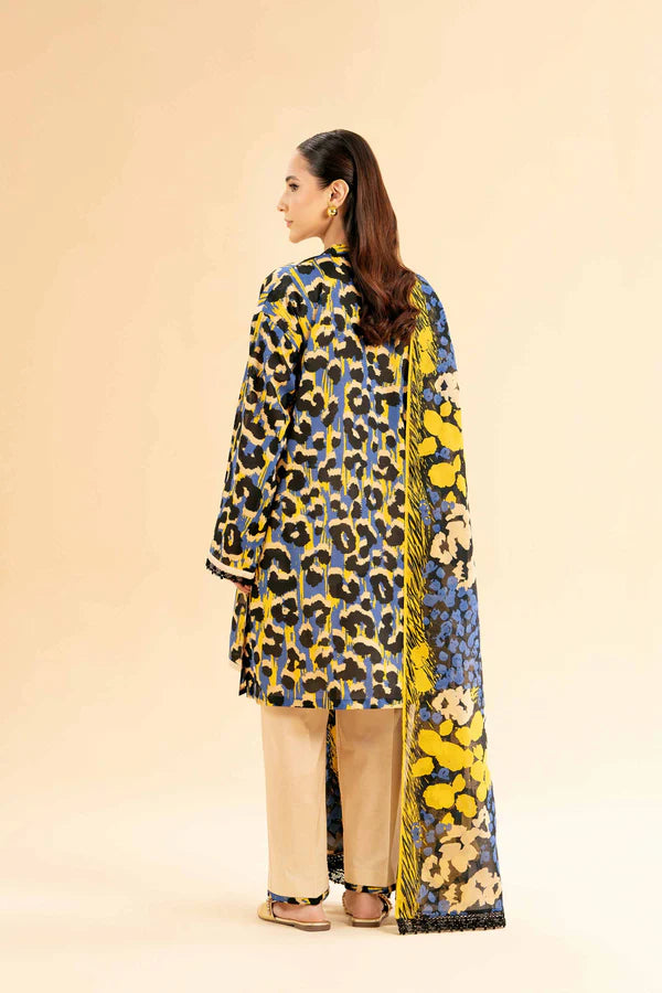 Nishat Unstitched 3 Piece | Printed Loose Fabric