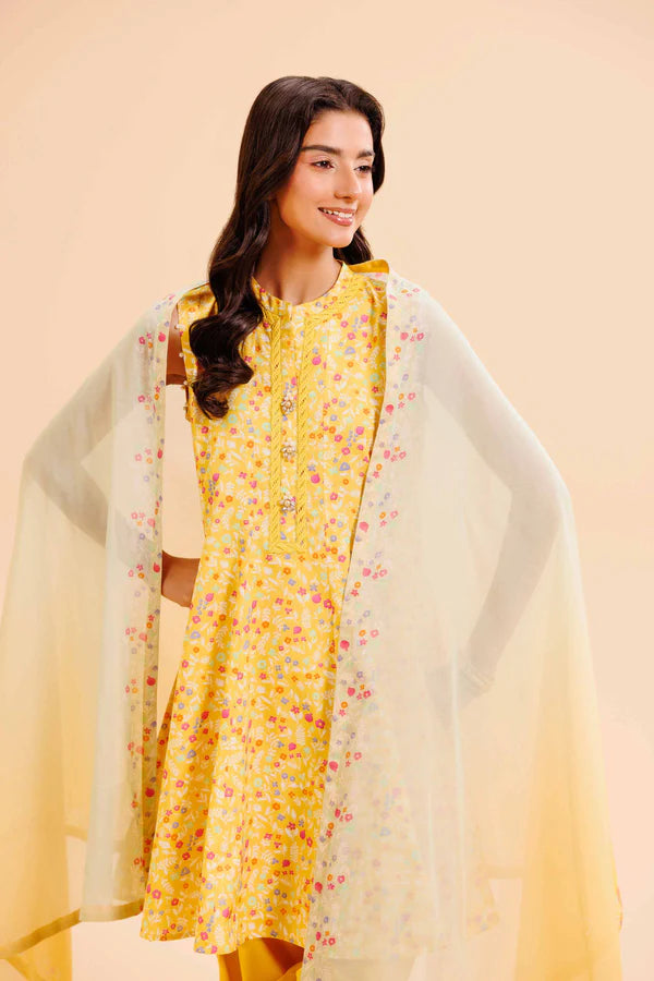 Nishat Unstitched 3 Piece | Printed Loose Fabric
