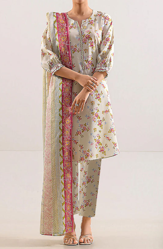 Kayseria Unstitched 3 Piece - Printed Fancy Khaddar Suit