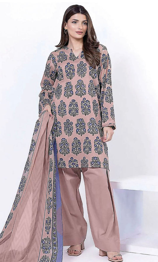 Khaadi Unstitched 3 Piece - Printed Khaddar Suit