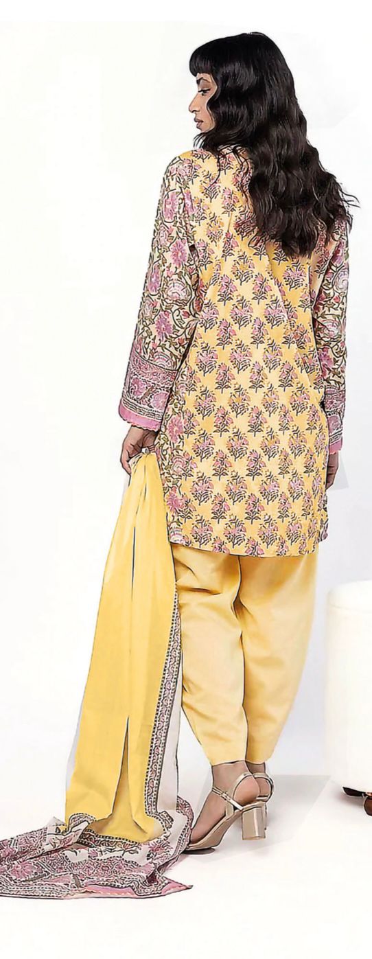 Khaadi Unstitched 3 Piece - Printed Khaddar Suit
