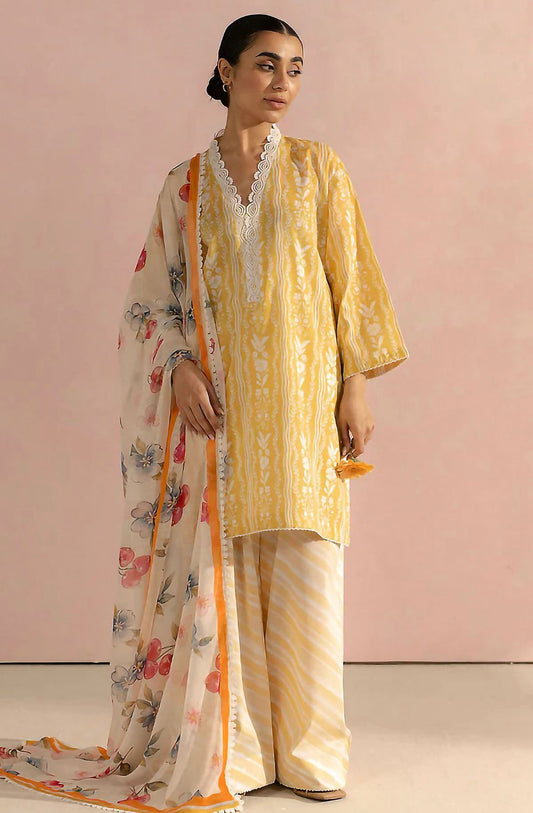 COCO Unstitched 3 Piece - Printed Khaddar Suit