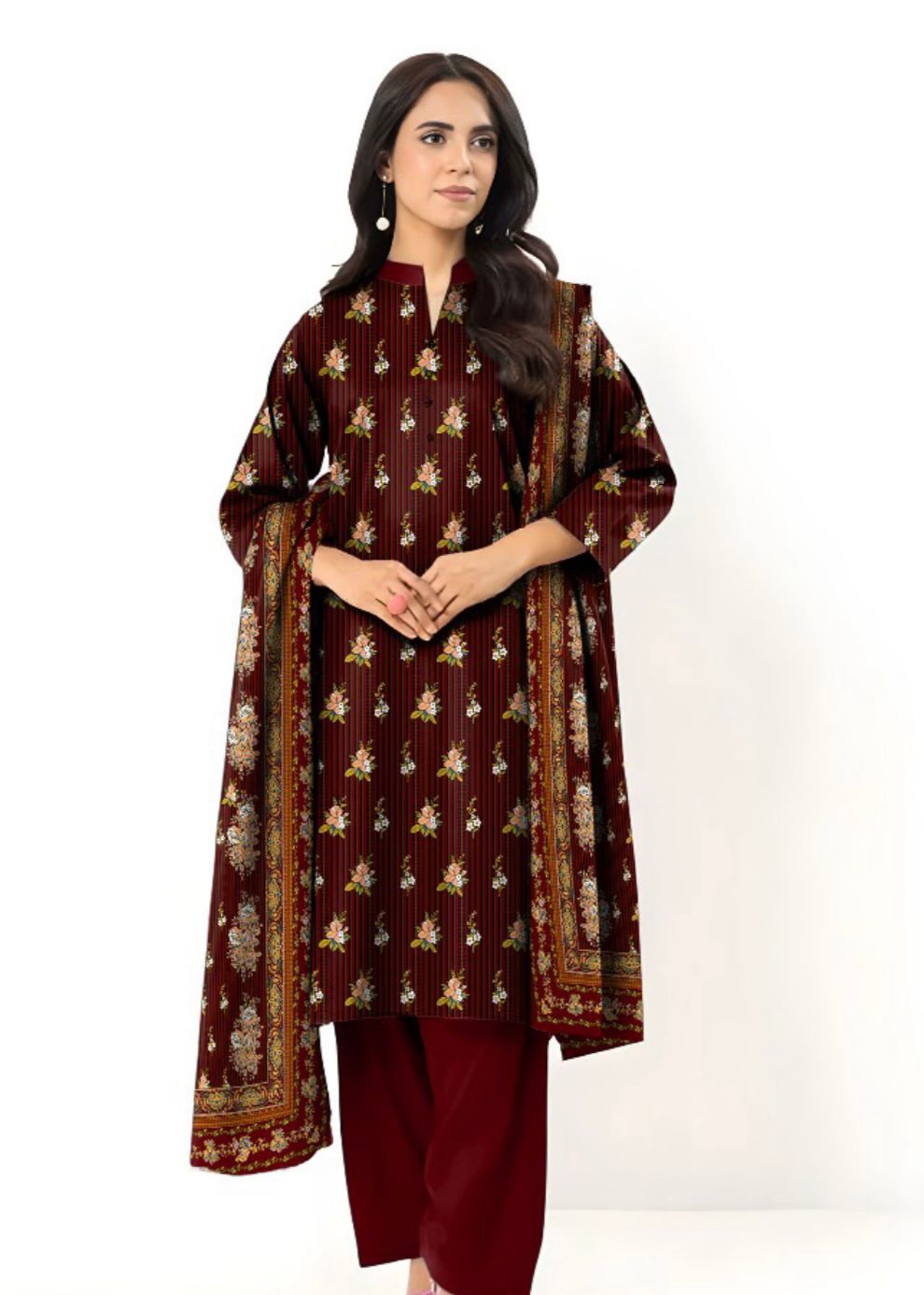 Alkaram Unstitched 3 Piece - Printed Vintax Suit