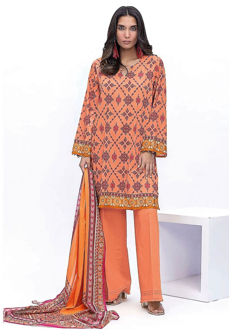 Khaadi Unstitched 3 Piece - Printed Khaddar Suit