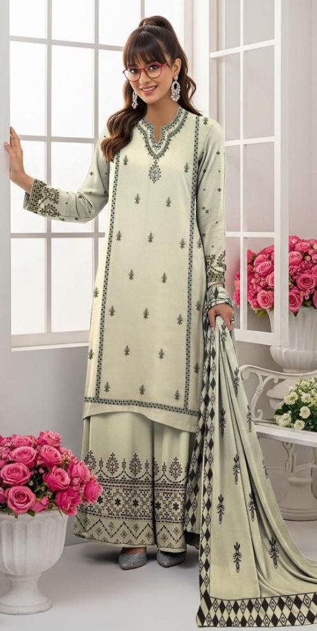 Zara Shahjahan Full Embroidered Luxury Dhanak