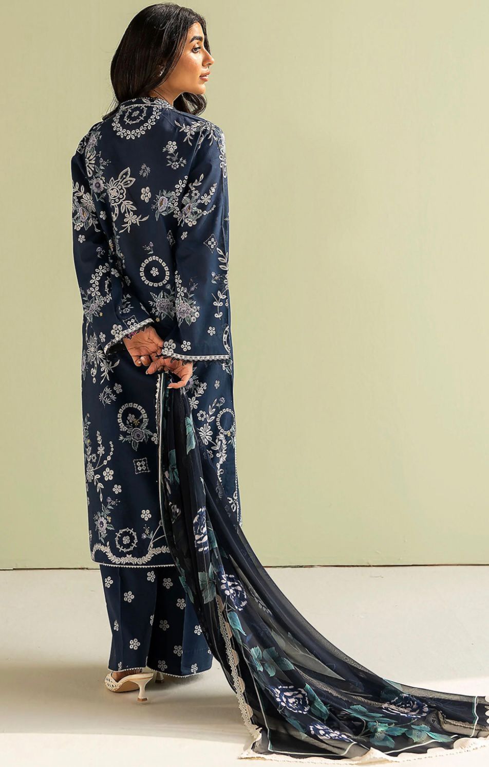 COCO Unstitched 3 Piece - Printed Khaddar Suit