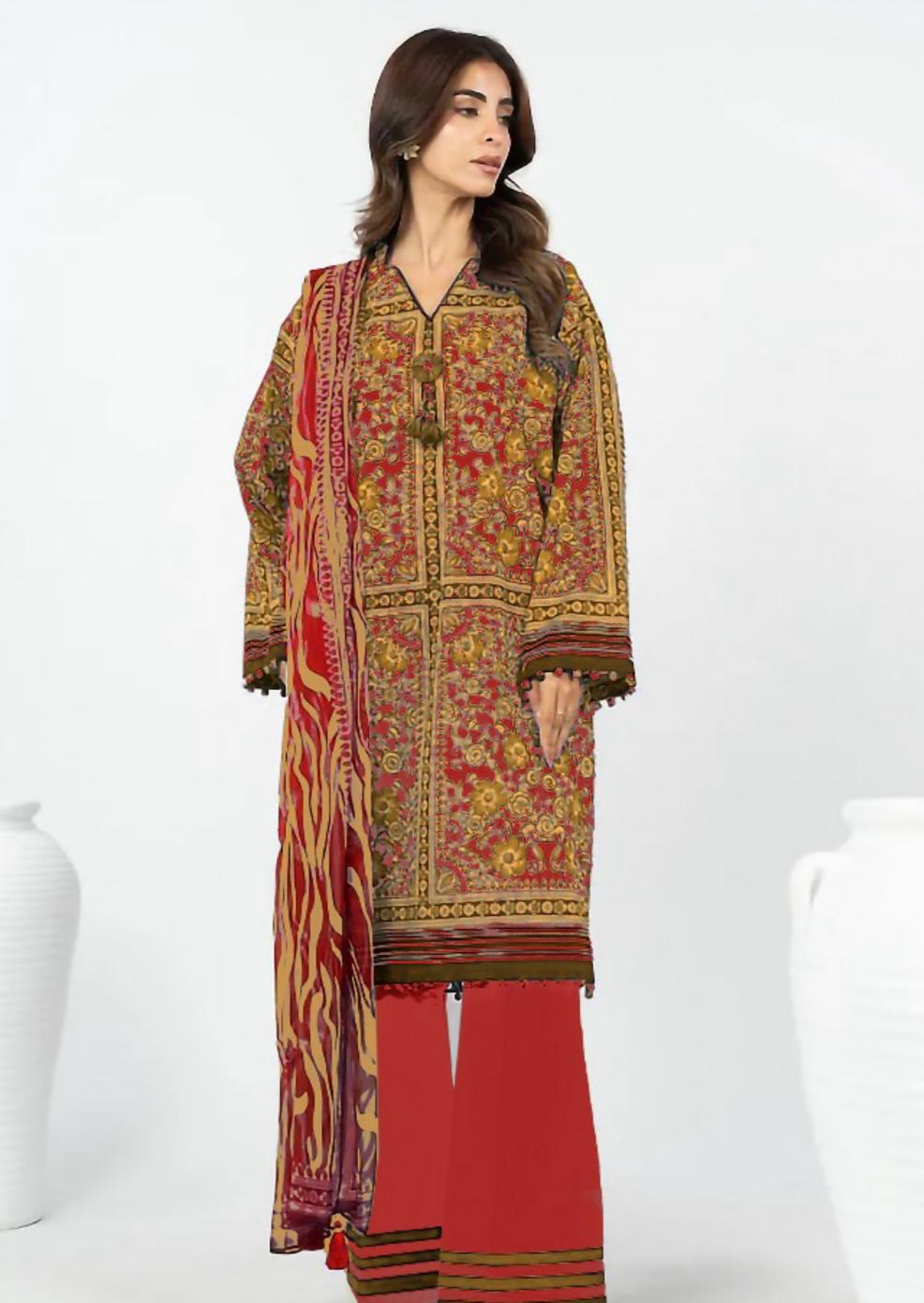 Alkaram Unstitched 3 Piece - Printed Vintax Suit