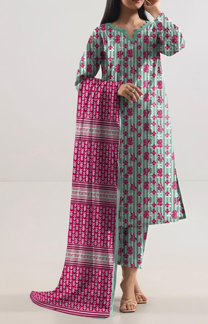 Kayseria Unstitched 3 Piece - Printed Fancy Khaddar Suit