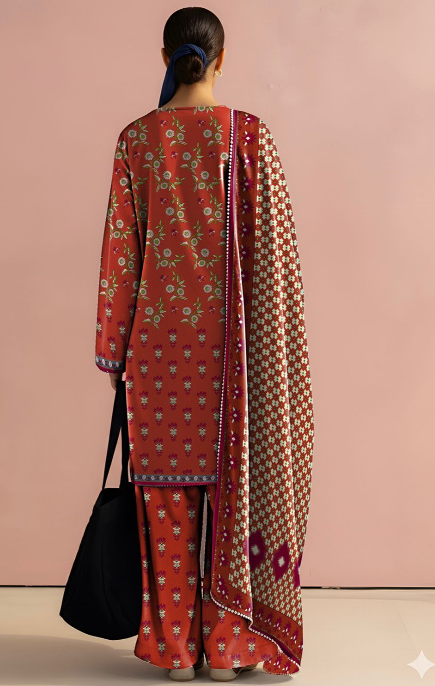 COCO Unstitched 3 Piece - Printed Khaddar Suit