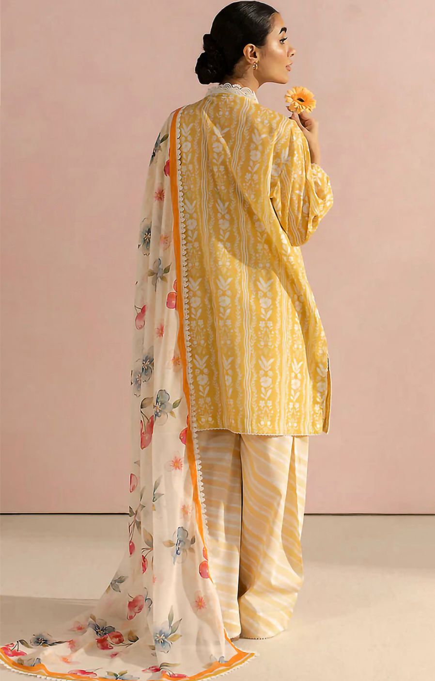 COCO Unstitched 3 Piece - Printed Khaddar Suit