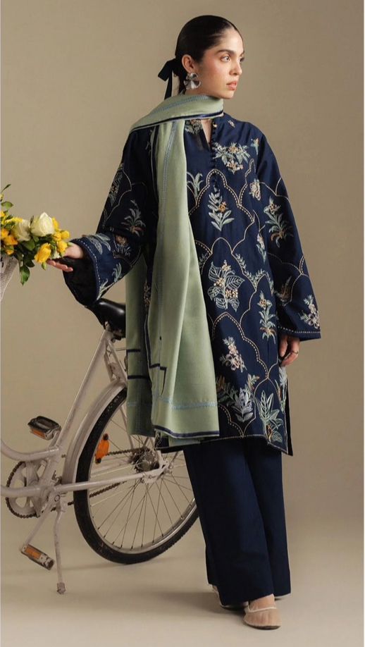 Zara Shahjahan Full Embroidered Luxury Dhanak