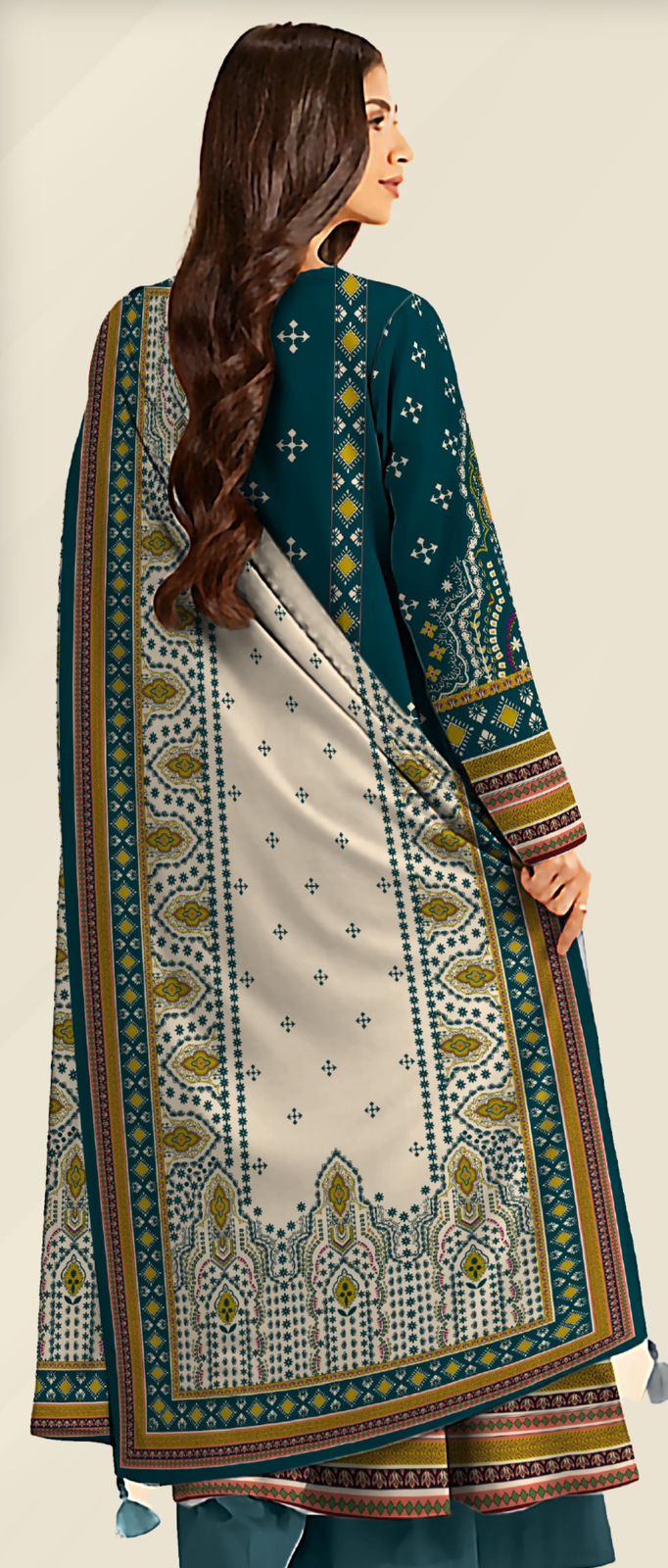 Nishat Unstitched 3 Piece - Printed Khaddar Suit - 42501936