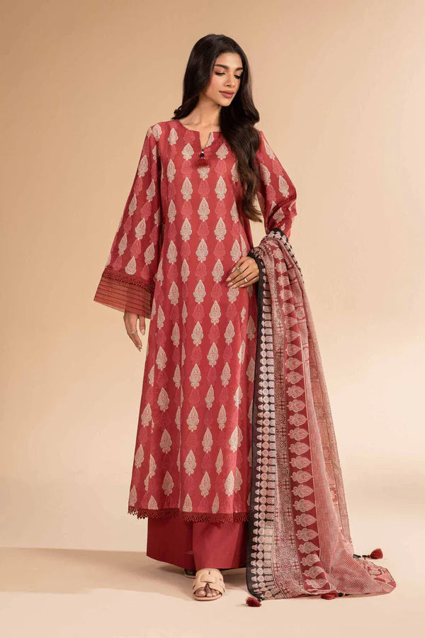Nishat Unstitched 3 Piece - Printed Khaddar Suit - 42501972