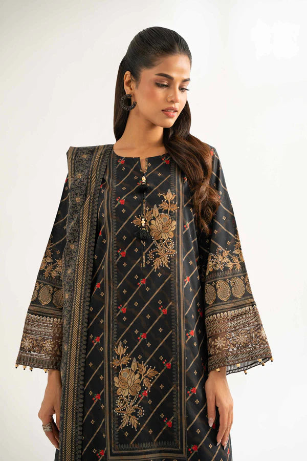 Nishat Unstitched 3 Piece - Printed Khaddar Suit - 42501980