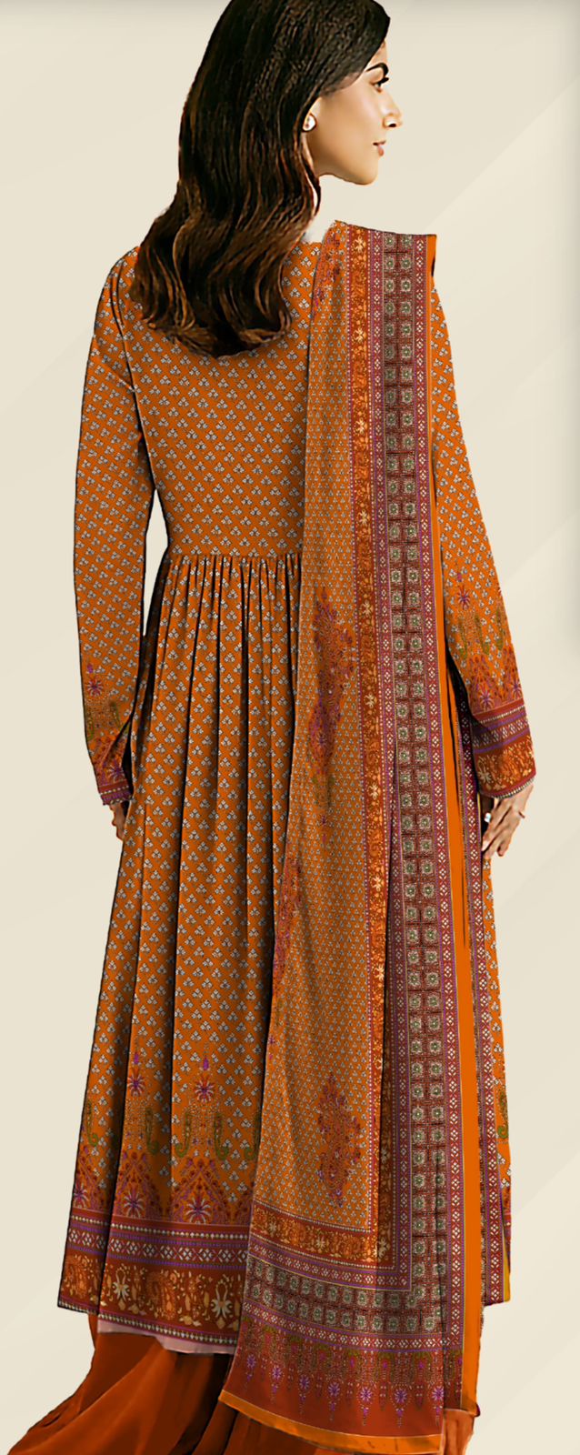 Nishat Unstitched 3 Piece - Printed Khaddar Suit - 42502100