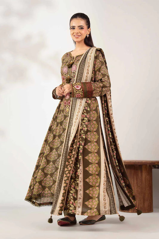 Nishat Unstitched 3 Piece - Printed Khaddar Suit - 42502367