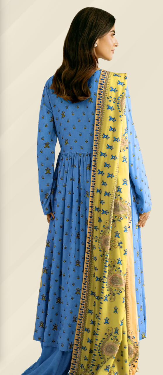 Nishat Unstitched 3 Piece - Printed Khaddar Suit - 42502371