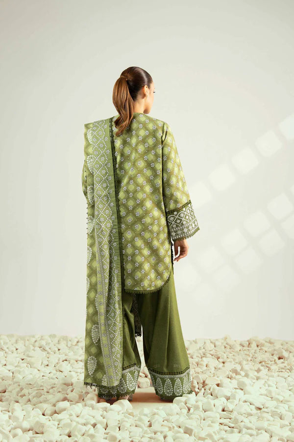 Nishat Unstitched 3 Piece - Printed Khaddar Suit - 42502086