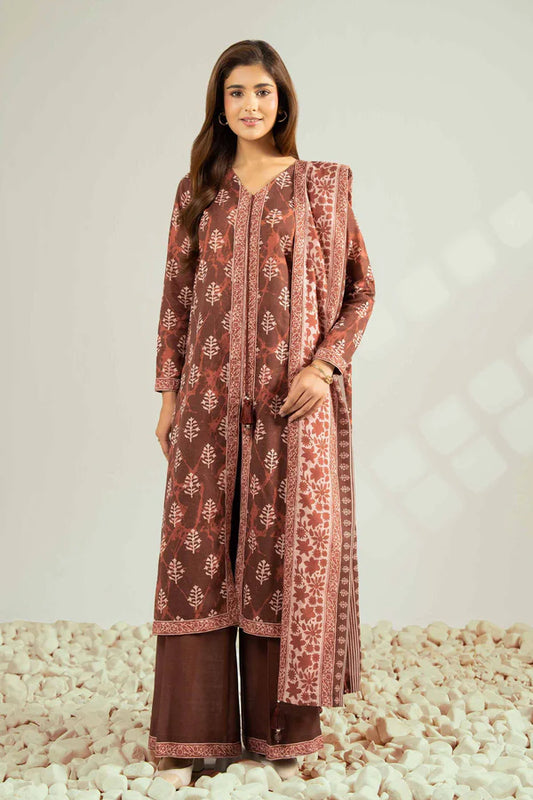 Nishat Unstitched 3 Piece - Printed Khaddar Suit - 42502427