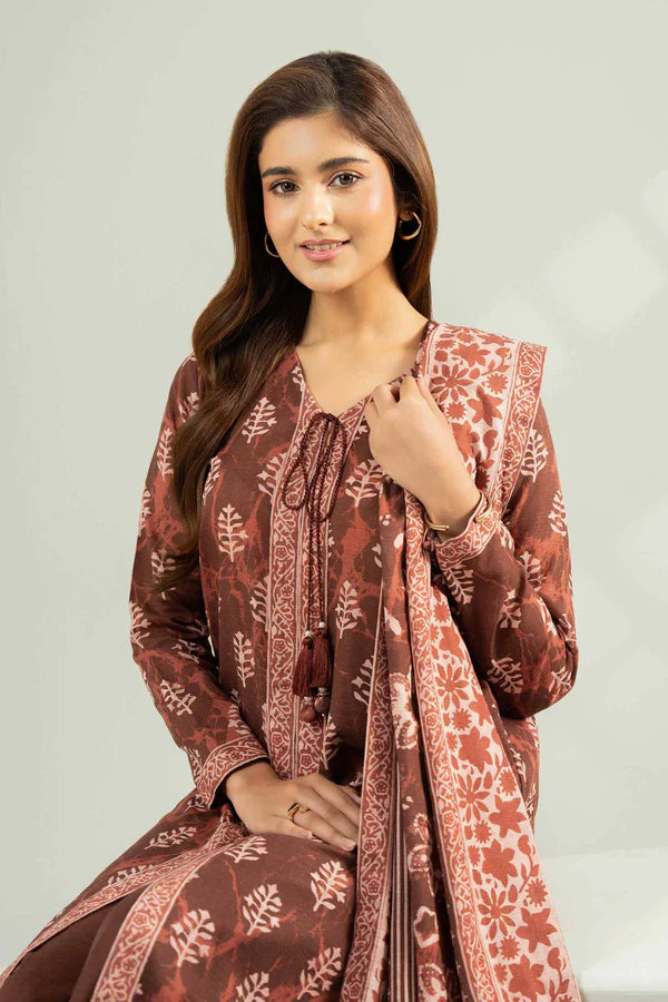 Nishat Unstitched 3 Piece - Printed Khaddar Suit - 42502427