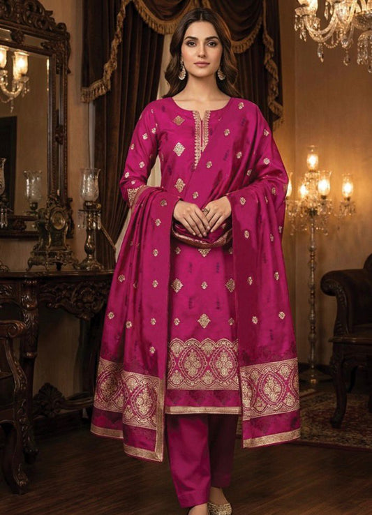 Sapphire Jacquard Unstitched 3 Piece