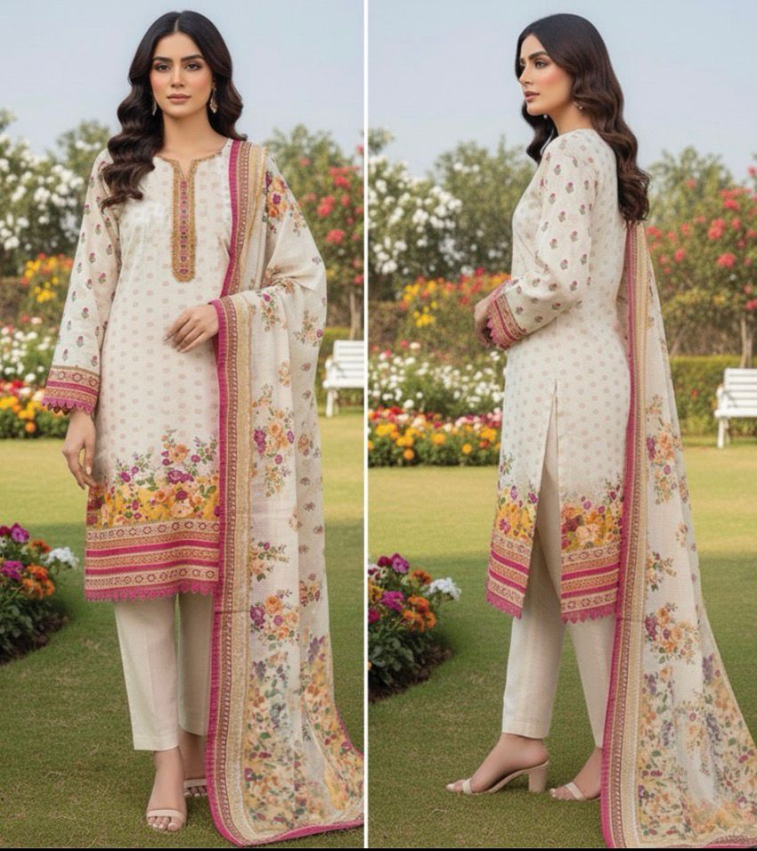 Khaadi Printed Jacquard Unstitched 3 Piece