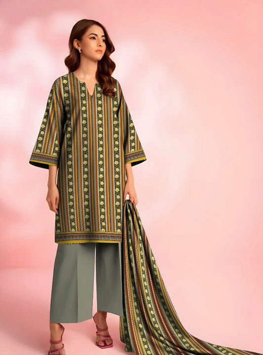 Alkaram Unstitched 3 Piece - Printed Vintax Suit