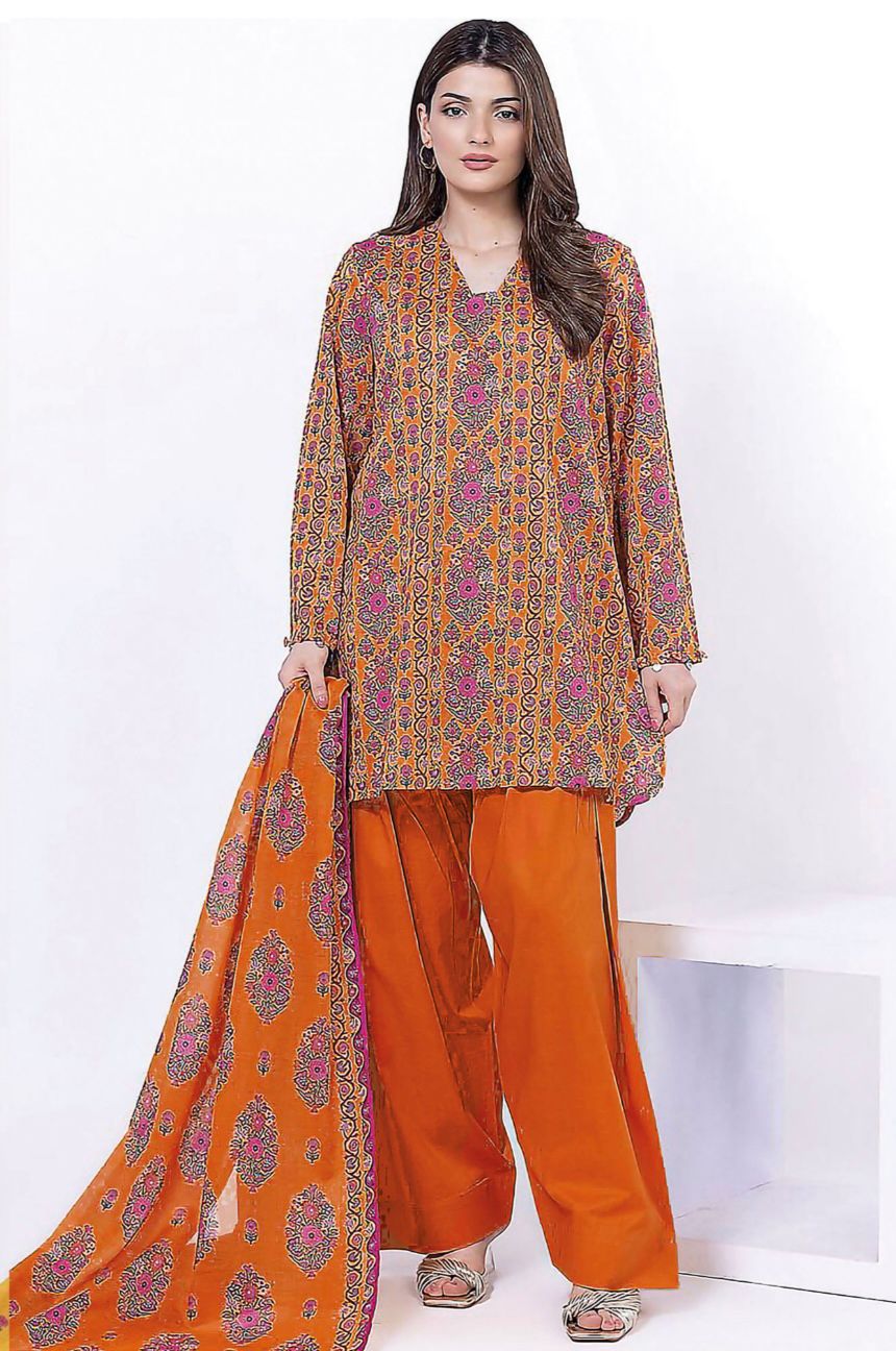 Khaadi Unstitched 3 Piece - Printed Khaddar Suit