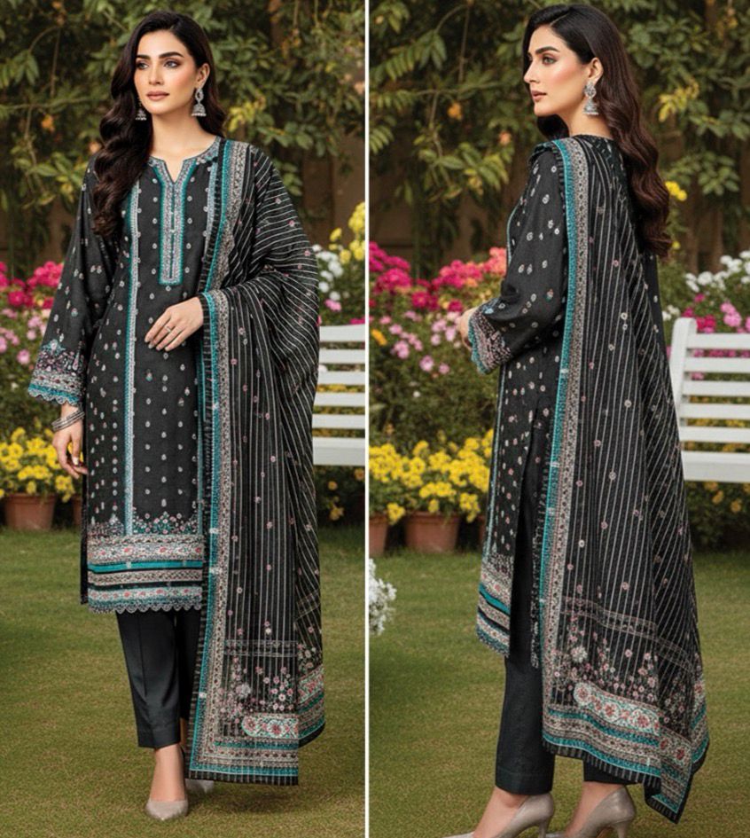 Khaadi Printed Jacquard Unstitched 3 Piece