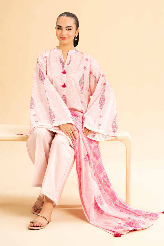 Nishat Unstitched 3 Piece | Printed Loose Fabric