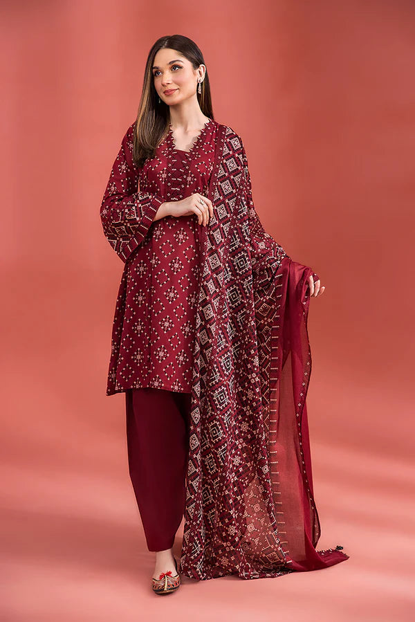 Nishat Unstitched 3 Piece | Printed Suit