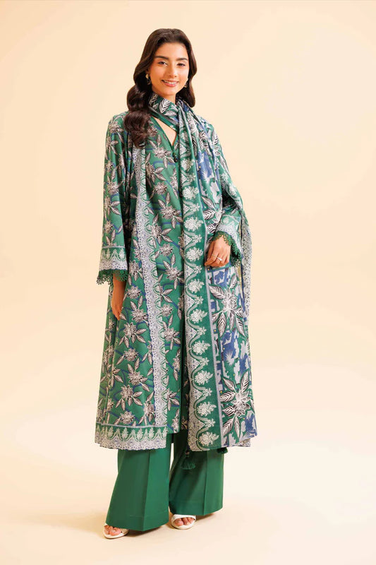 Nishat Unstitched 3 Piece | Printed Loose Fabric