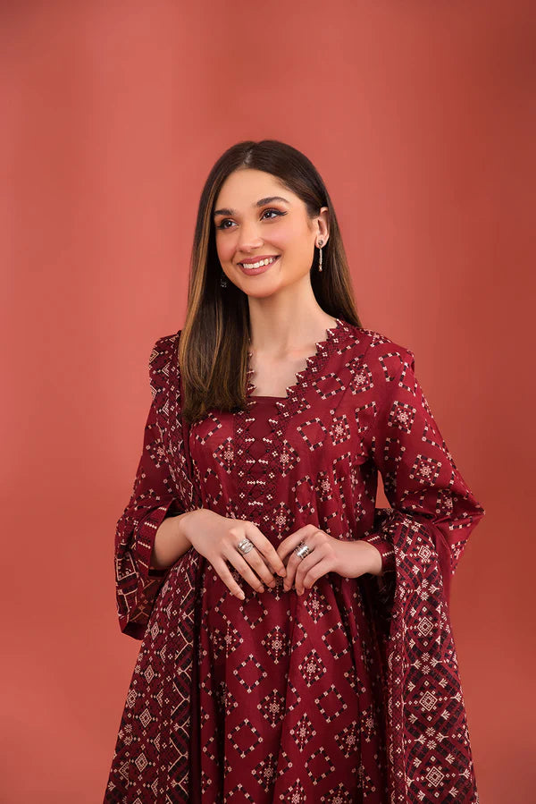 Nishat Unstitched 3 Piece | Printed Suit