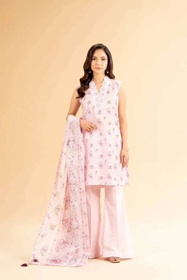 Nishat Unstitched 3 Piece | Printed Loose Fabric