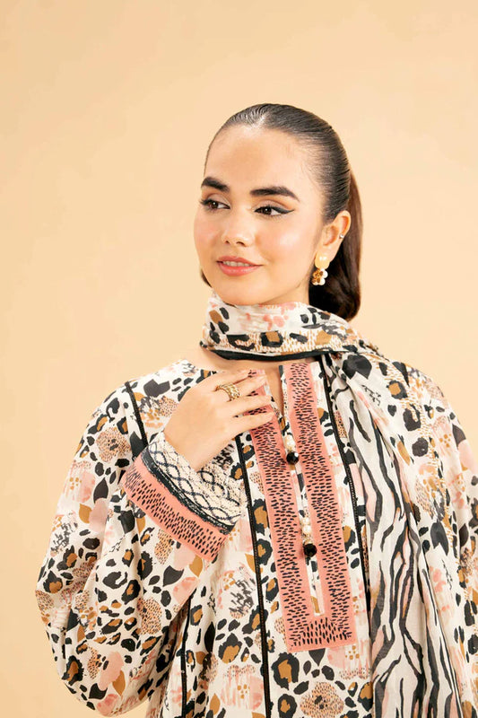 Nishat Unstitched 3 Piece | Printed Loose Fabric